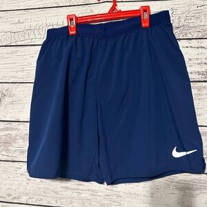 Nike Dri-Fit Navy Athletic Shorts XL Lined Running Training Gym
